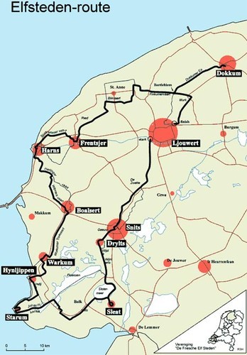 Route of the Frisian Solar Challenge © SW